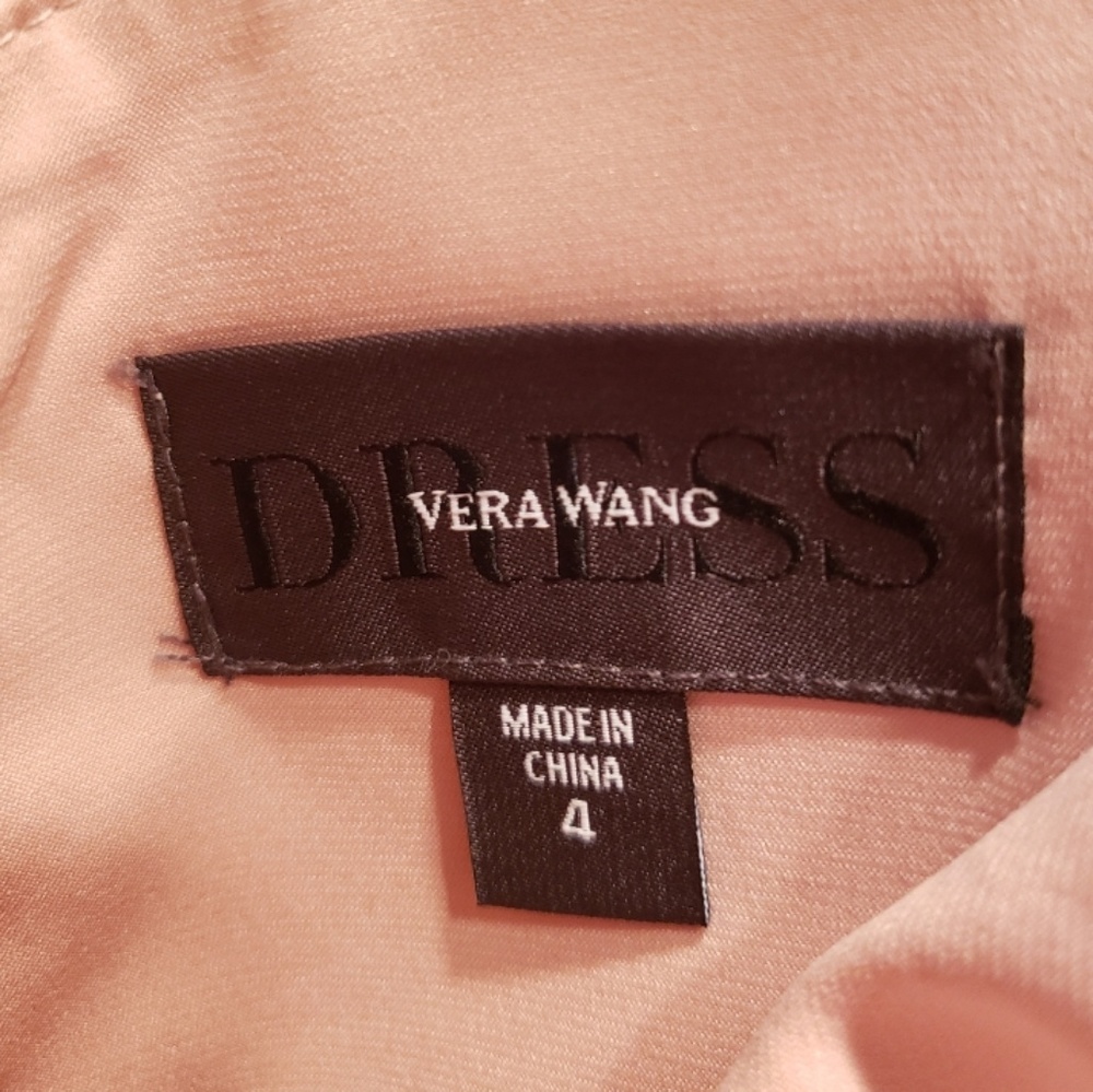 Vera Wang Off-the-Shoulder Charmeuse Dress - Picture 5 of 5